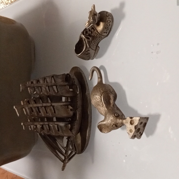Pewter Collectables (Bundle X 3) Ship, Shoe & Mouse - Picture 3 of 9